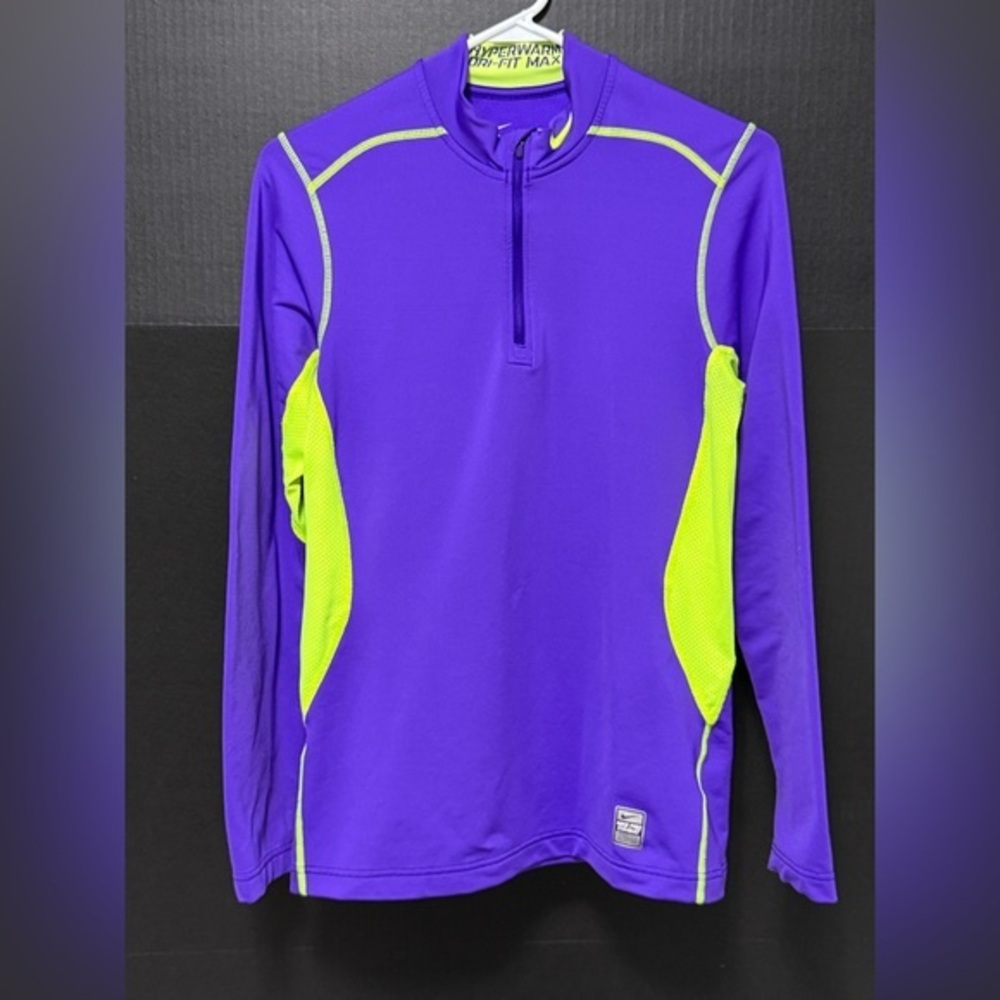 ⛵️Nike Hyperwarm Pro Combat DriFIT Max Purple 1/4 zip Pullover